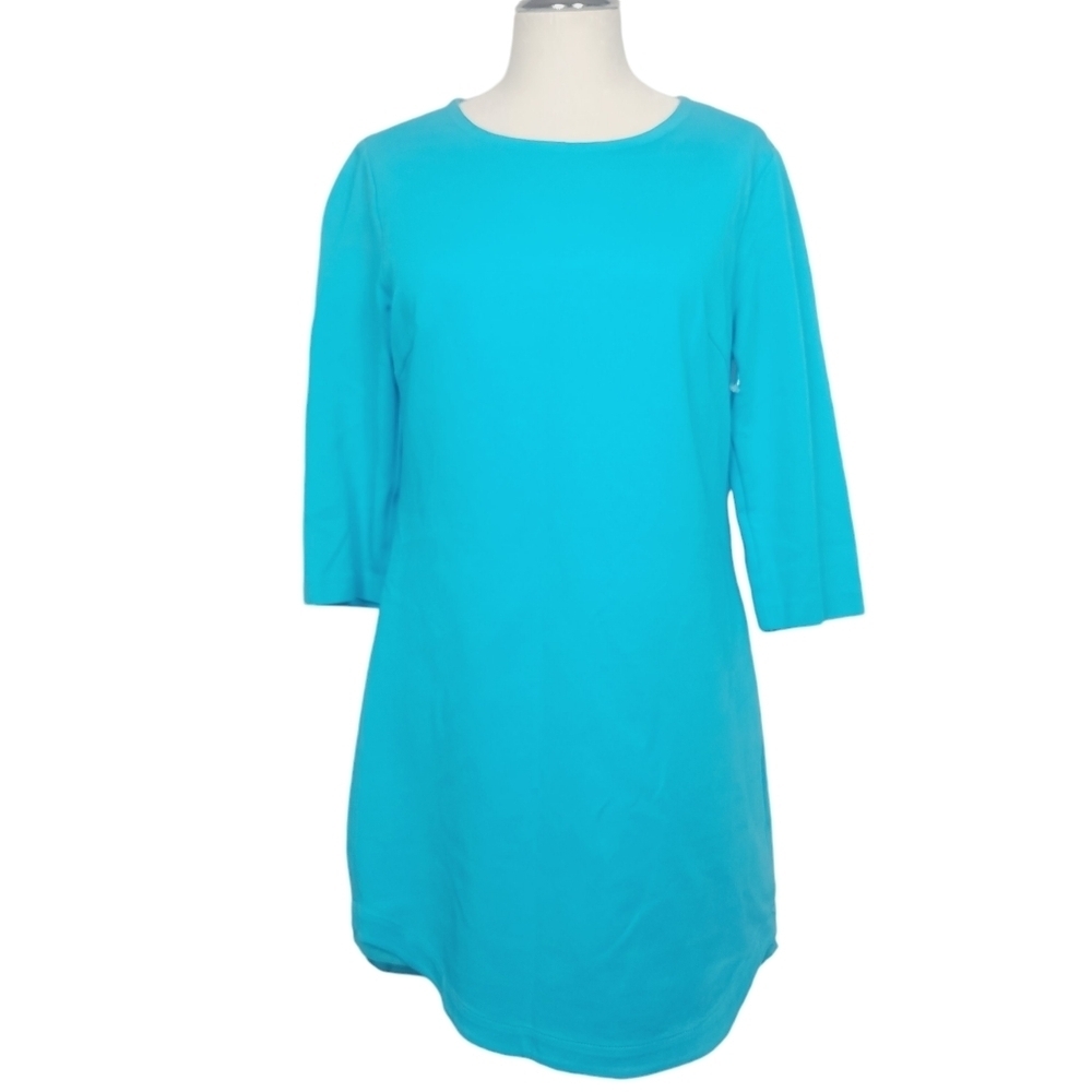 Trina Turk Sculptor Blue Back Zip Mini Dress 6